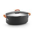 8 Quart. Covered Stockpot - Orange